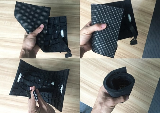 SMD Cylinder Screen Led Flexible Module Led Wall Tiles 140 To 160deg View Angle