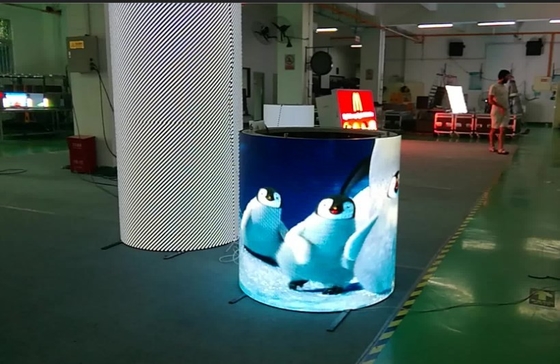 SMD Cylinder Screen Led Flexible Module Led Wall Tiles 140 To 160deg View Angle