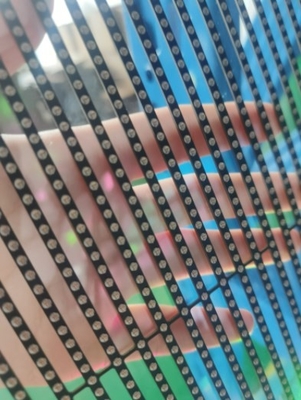 100 X 50cm Transparent Glass LED Screen Advertising Display 32873 Pixels ODM FCC