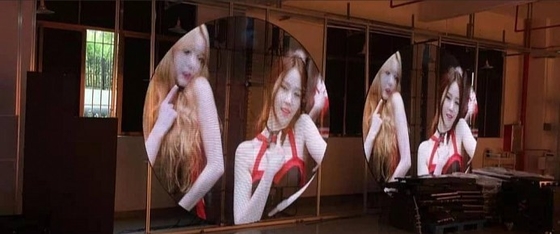 100 X 50cm Transparent Glass LED Screen Advertising Display 32873 Pixels ODM FCC
