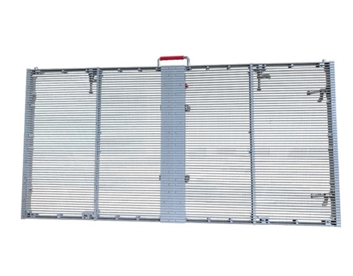 220W/ M2 Transparent LED Mesh Screen Outdoor Glass Window Display 5000nits 7.8mm