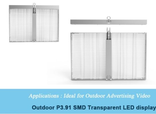 Transparent Glass LED Screen P3.91mm Holographic Series Refresh 3840Hz