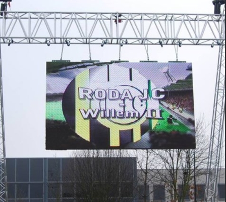 High Lightness 1R1G1B Outdoor Led Video Walls Advertising Board P4mm 14bit