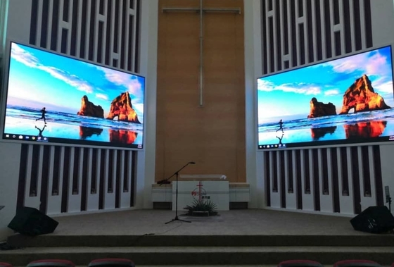 Small Pixel P3 Indoor Full Color LED Display 192x192mm Aluminum Cabinet For Church