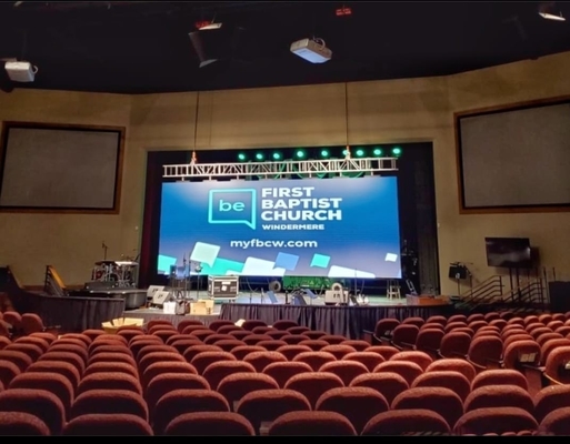 Small Pixel P3 Indoor Full Color LED Display 192x192mm Aluminum Cabinet For Church