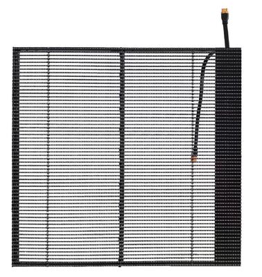 Commercial Advertising Transparent Glass LED Screen SMD1921 1000*1000mm with 9245 Dots/m² for Outdoor Use