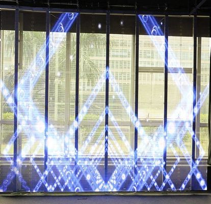 High Brightness P7.8 Transparent Glass Led Screen 281trillion IC 2038